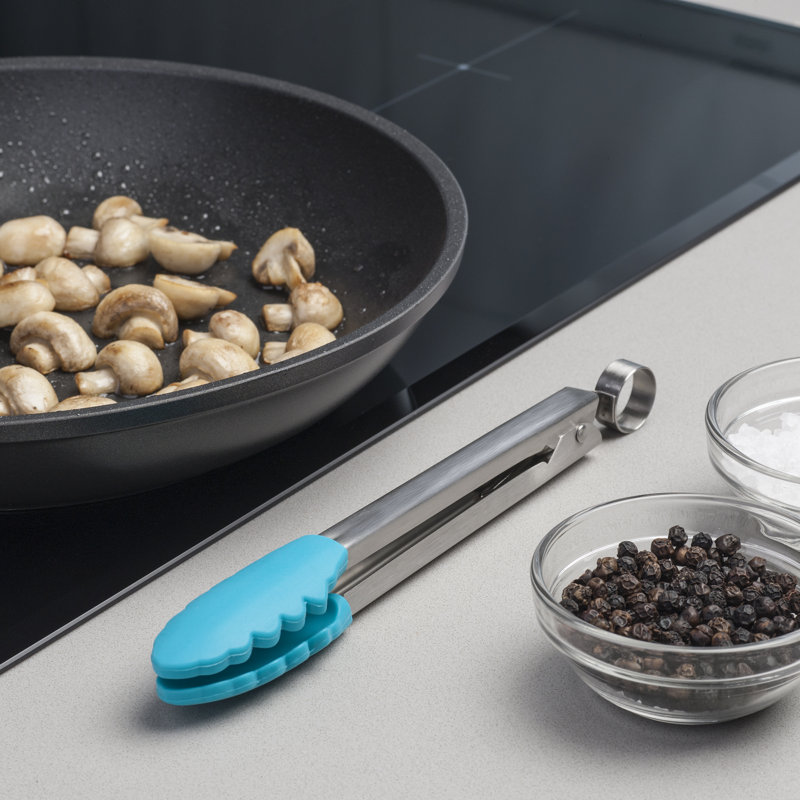 Zeal Kitchen Tong, 20.5cm L x 5.5cm W x 2.7cm D, Aqua Blue