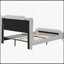 Structure de lit en cuir pour grand lit avec tête et pied de lit à oreilles, lit plateforme tapissier en polyuréthane, support de lattes en bois massif, assemblage facile-2046876487-2046876481