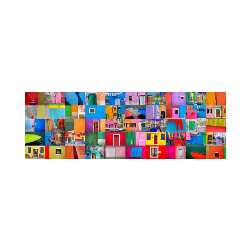Burano Study, Burano, Italy by Jim Nilsen - Wrapped Canvas Panoramic Gallery-Wrapped Canvas Giclée