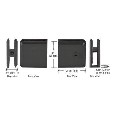 Wall Mount Clamp T-Hinge