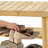 27.5" Shoe Rack Solid Wood Shoe Bench, 3-Tier Shoe Organizer