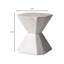Table de bout moderne en forme de sablier géométrique 17 po Chlora-511598083