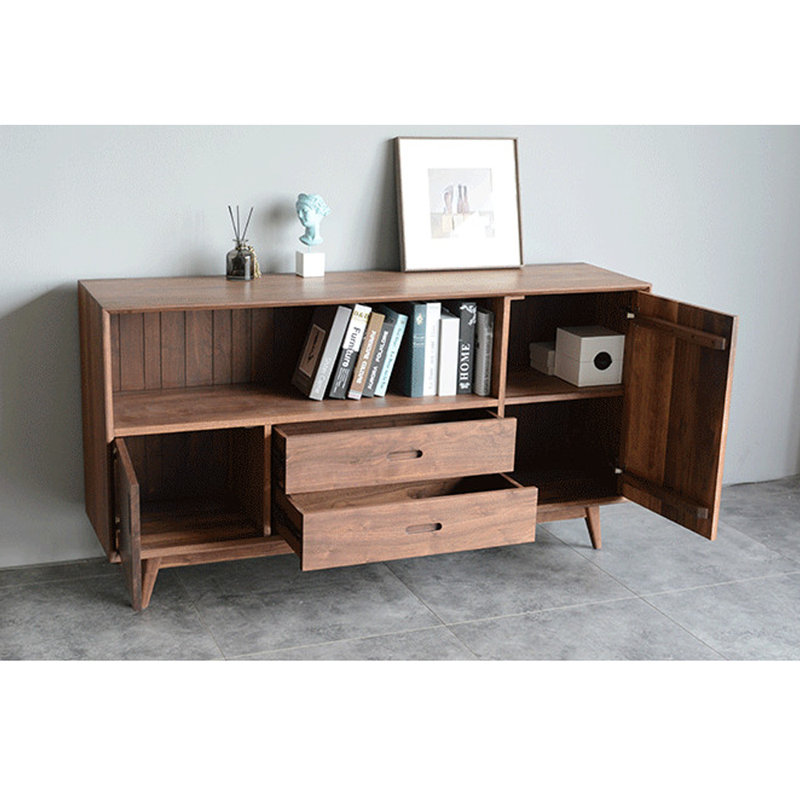 Solid wood light luxury style bookcase