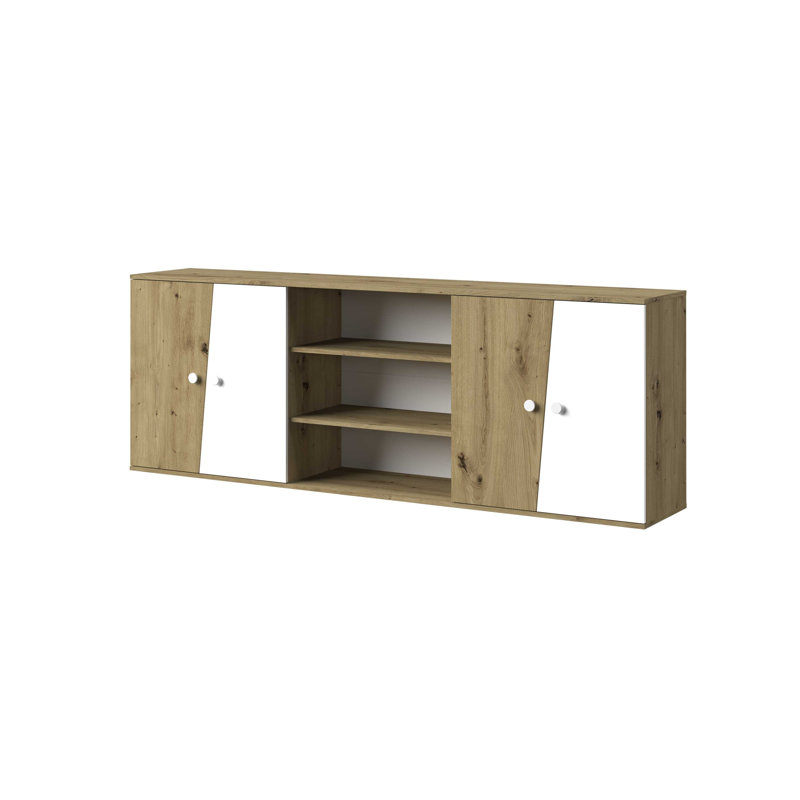 Nantes 2 Piece Accent Shelf, Matt White