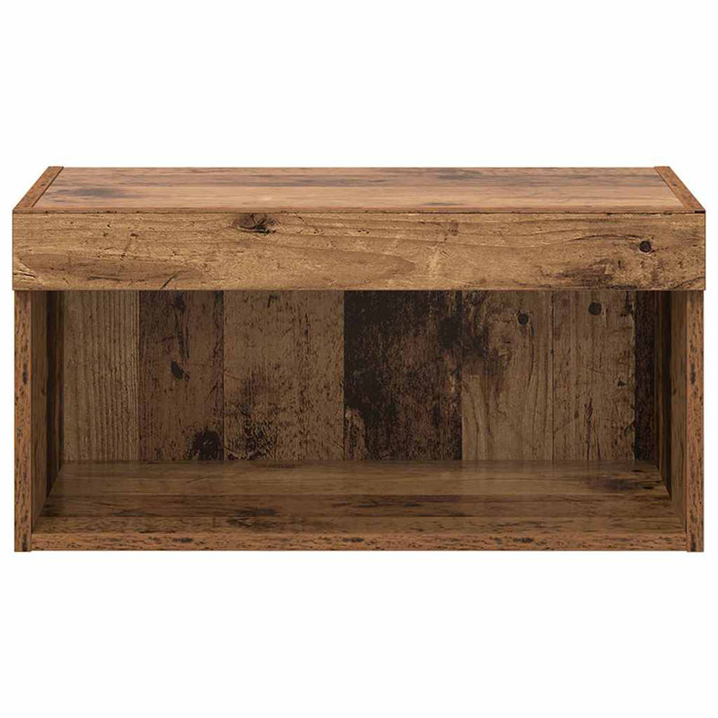 Unfinished TV Stand, Old Wood, 30cm H x 60cm L x 30cm W