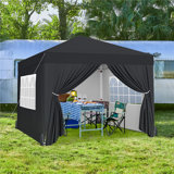12x12 FT Pop Up Canopy Party Steel Wedding Tent with 4 Sidewalls