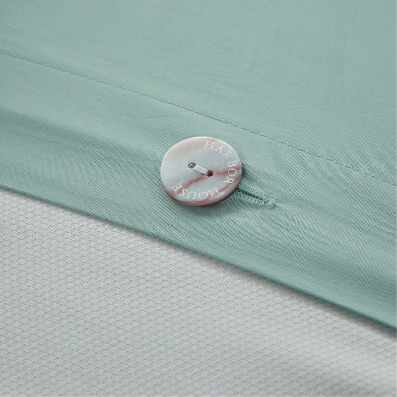 Ensemble de housse de couette mini turquoise, Housse de couette pour grand lit + 2 taies décora