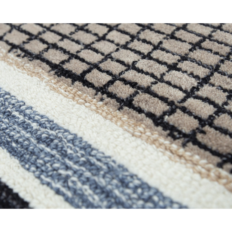 Wool Striped Indoor Rug, Runner 2'6" x 8'