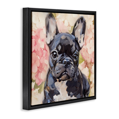 Cadre flottant Sweetest Little Bulldog, design par Tina LeCour