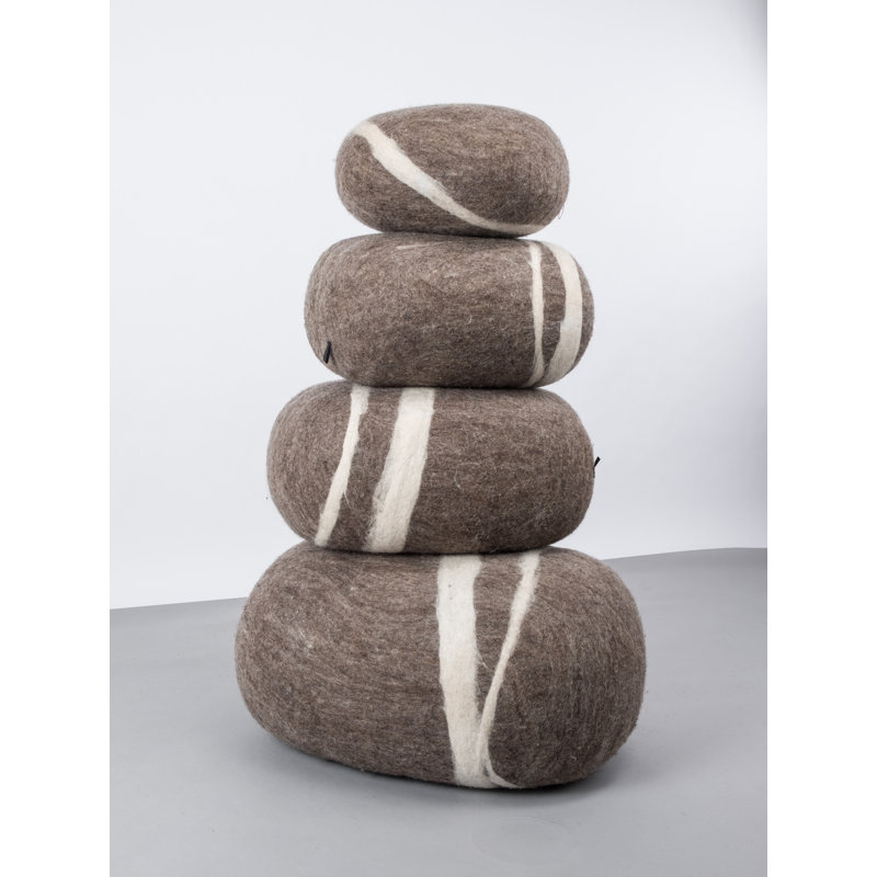 Hugo 50cm Wide Oval Pouffe Ottoman, Tan