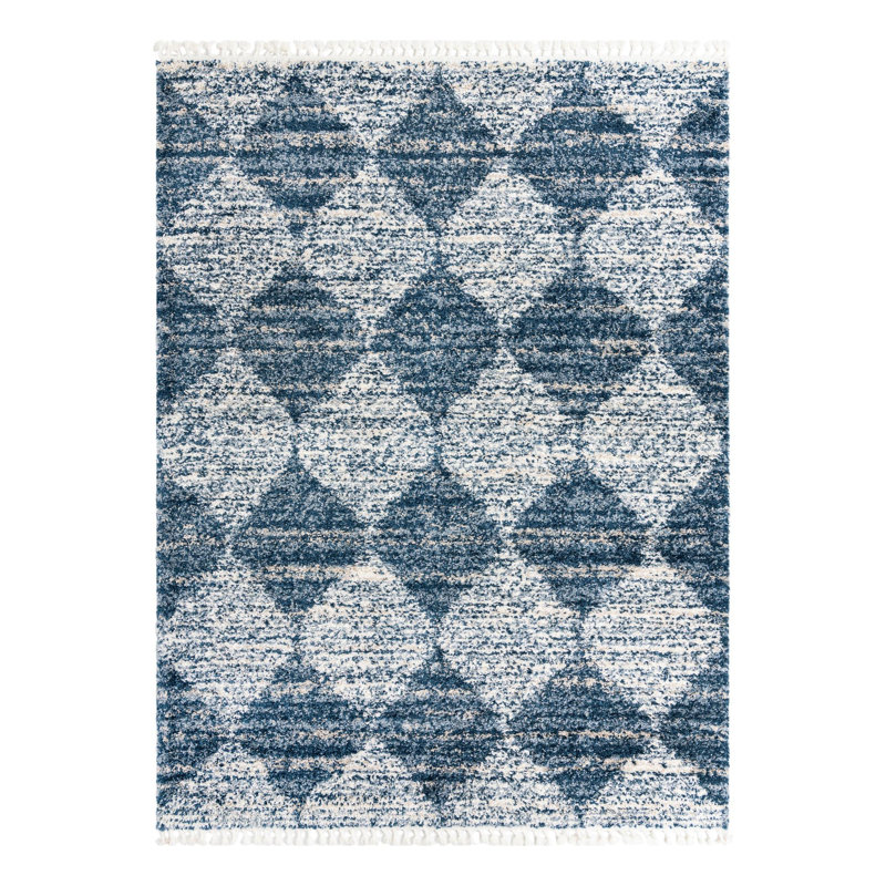 Serenity Shag Geometric Indoor Rug, Rectangle 9' x 12'