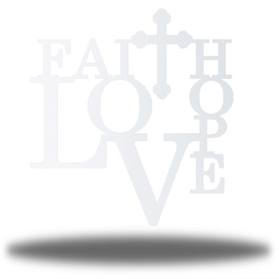 Art mural Faith Hope Love