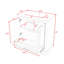 Meuble-lavabo moderne avec lavabo en céramique, tablette réglable et tiroir de rangement-636241917