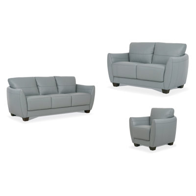 Edmondo 3 - Piece Leather Living Room Set