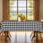 Checkered Tablecloth 140x180cm Rectangular Black-and-White Check Pattern Party Picnic Dinner Decorative Table Cover-1397779293