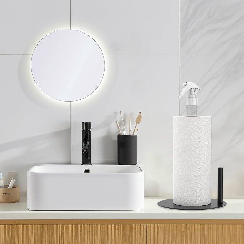 2 in 1 Tabletop Paper Towel Holder with Spray Bottle