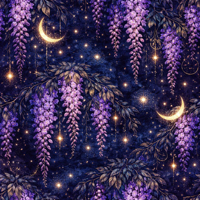 Papier peint adhésif Celestial Wisteria