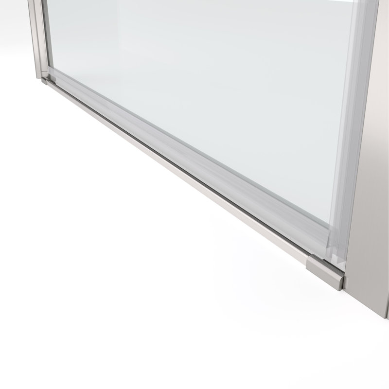 1 3/8" Adjustment,Universal Pivot Shower Door, Open Outside, With 1/4" Tempered Glass