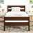 Wood Platform Standard Bed Twin Bed With Headboard And Footboard-362653025