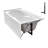 Streamline 60 in. x 32 in. Acrylic Right-Hand Drain Alcove Bathtub in Glossy White With External Drain-108300985