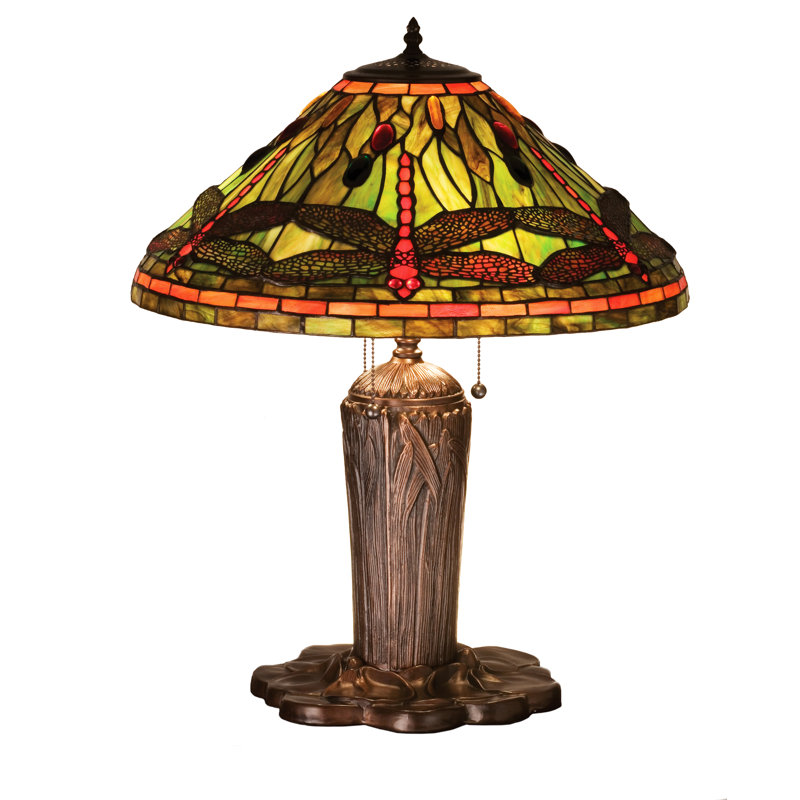 25"H Tiffany Dragonfly Table Lamp