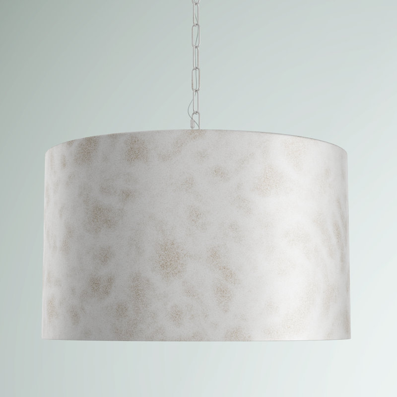 Lustre cylindrique unique et remarquable Celvin, Argent rétro, 3 lumières, Argent rétro