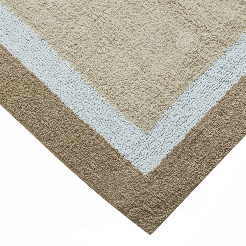 Tapis de bain en coton touffeté, Taupe, Simple - L 30 po x l 20 po
