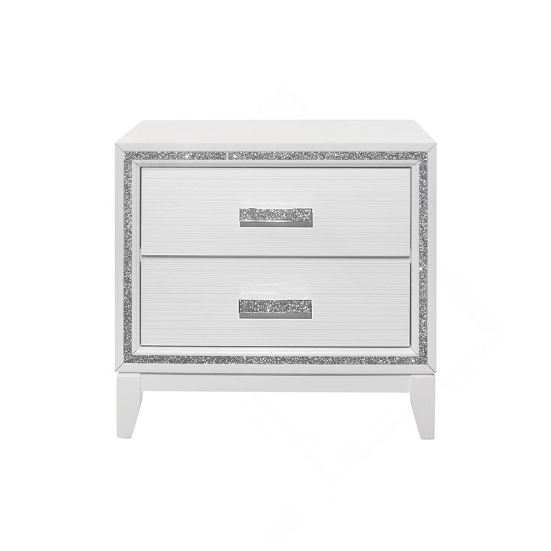 Table de chevet blanche