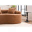 Canapé modulaire incurvé à compression plein caramel Boneless