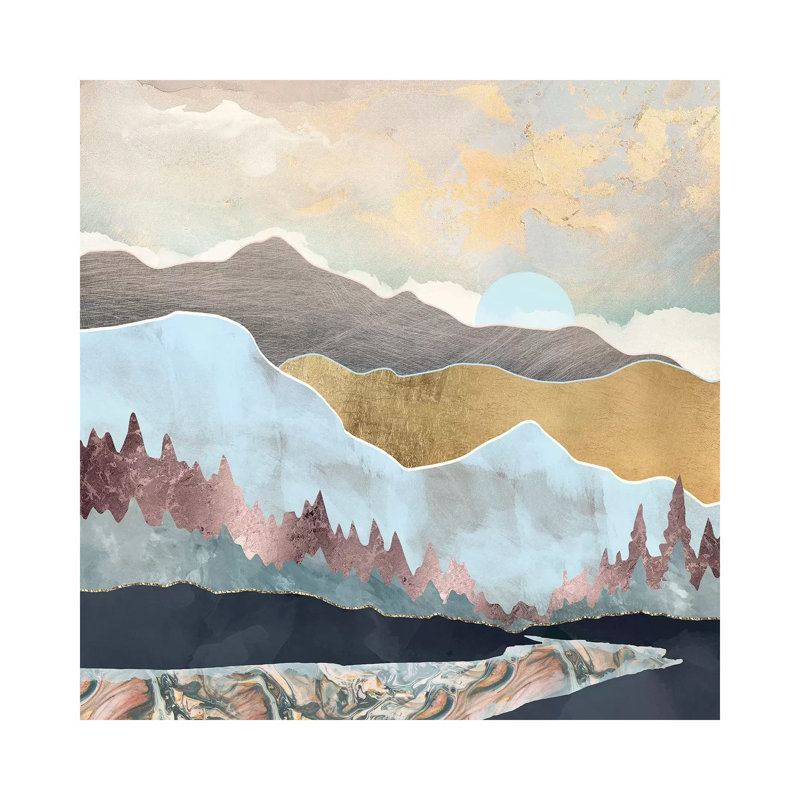 Lumière d'hiver - imprimé, Toile tendue, H 12 po x l 12 po x P 0,75 po