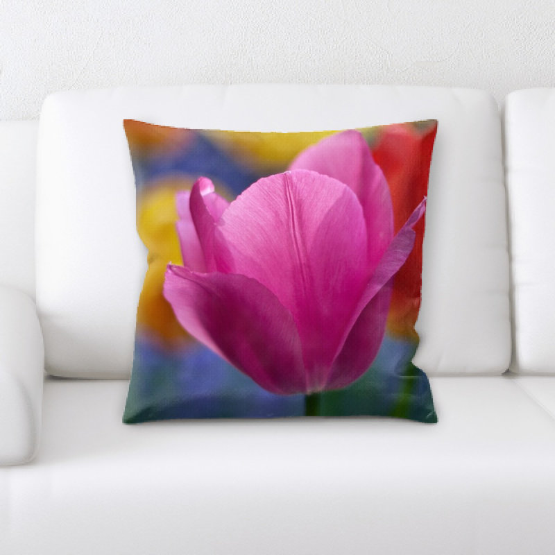 Coussin décoratif fleuri