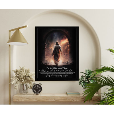 Art mural encadré Surely I Am Coming 11 x 14