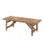 94.5"W Outdoor Dining Table With Umbrella Hole