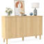 Buffet 59,74 "moderne en noyer avec rangement