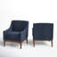 Fauteuil l 28,7 po Arshanti avec pieds en bois massif-77429546