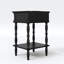 Table de chevet 25 po à 1 tiroir avec prises de charge intégrées, table de bout avec placage en bois massif (assemblage minimal requis)-1480853209-1492585307