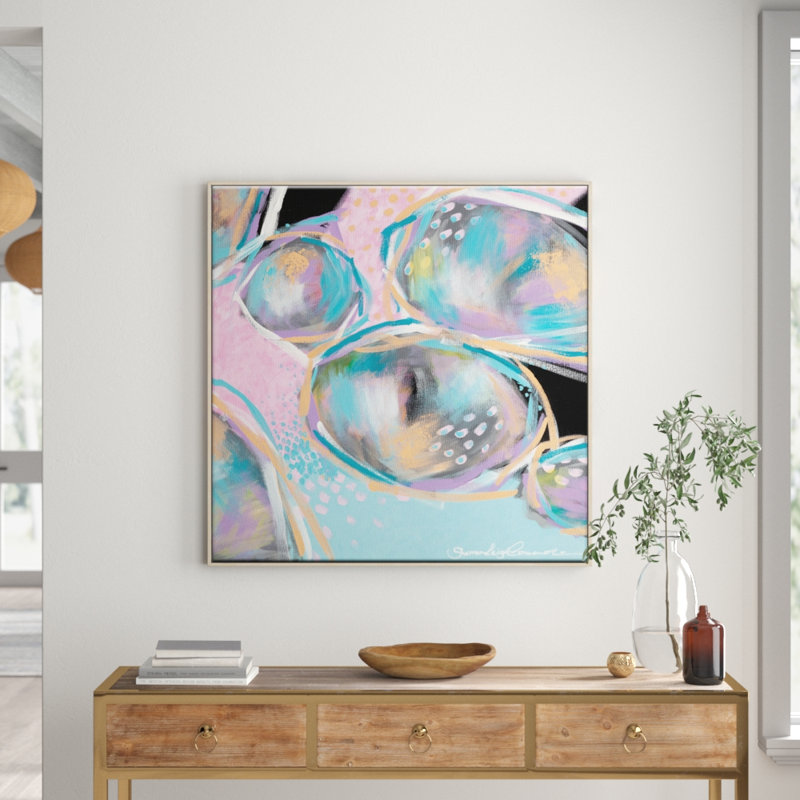 Sherren Comensoli - Painting on Canvas, Timber, 76cm H x 76cm W