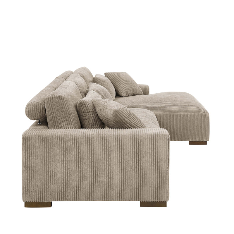 Asyiah 2-Piece Upholstered Sectional Sofa | Wayfair
