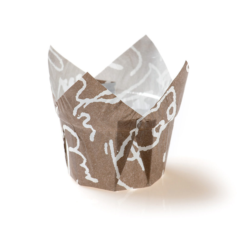 Restaurantware Panificio Paper Baking Cup, 3.5" H x 3" W x 3" D