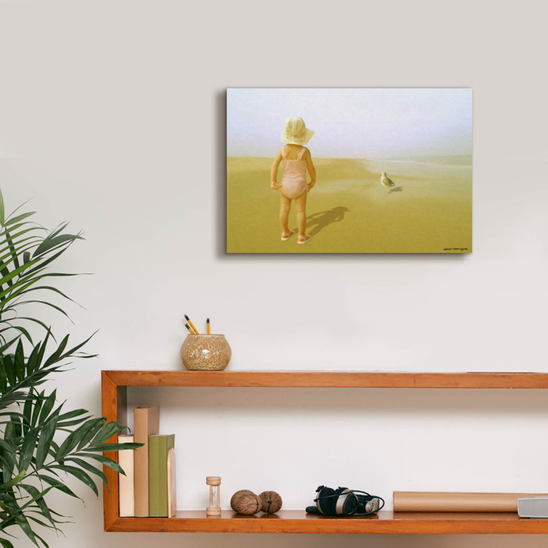 «Curiosity» par Carlos Casamayor, art mural sur toile, H 12 po x l 18 po x P 0,75 po