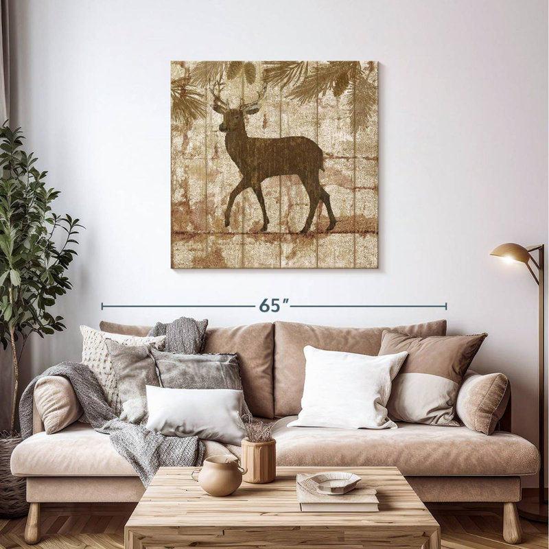 Brampt Deer Crossing, 39" H x 39" W