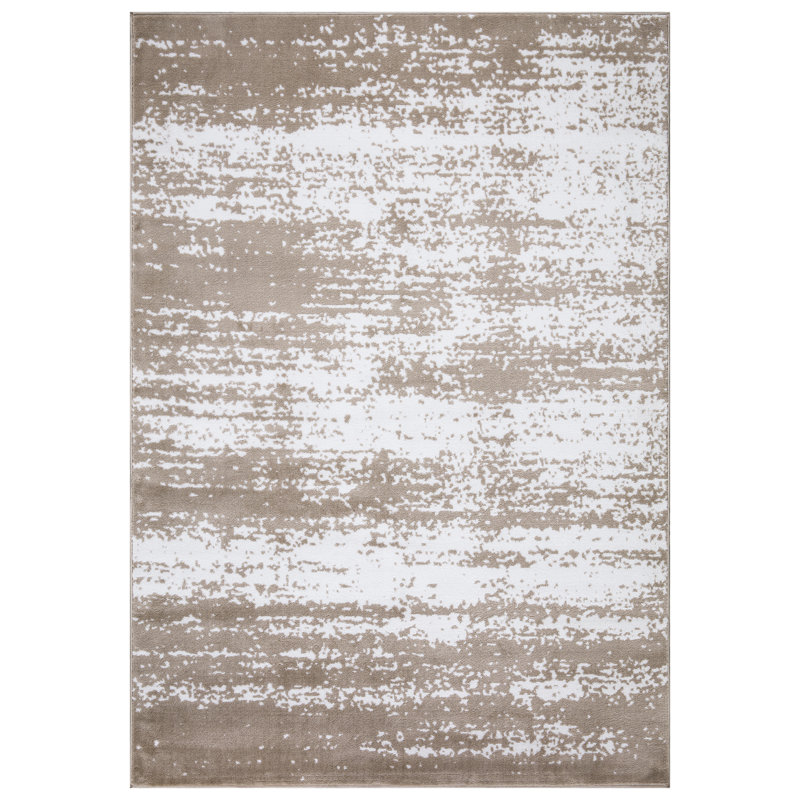 Tapis crème à motif abstrait Gianna, Rectangle 2 pi 7 po x 5 pi