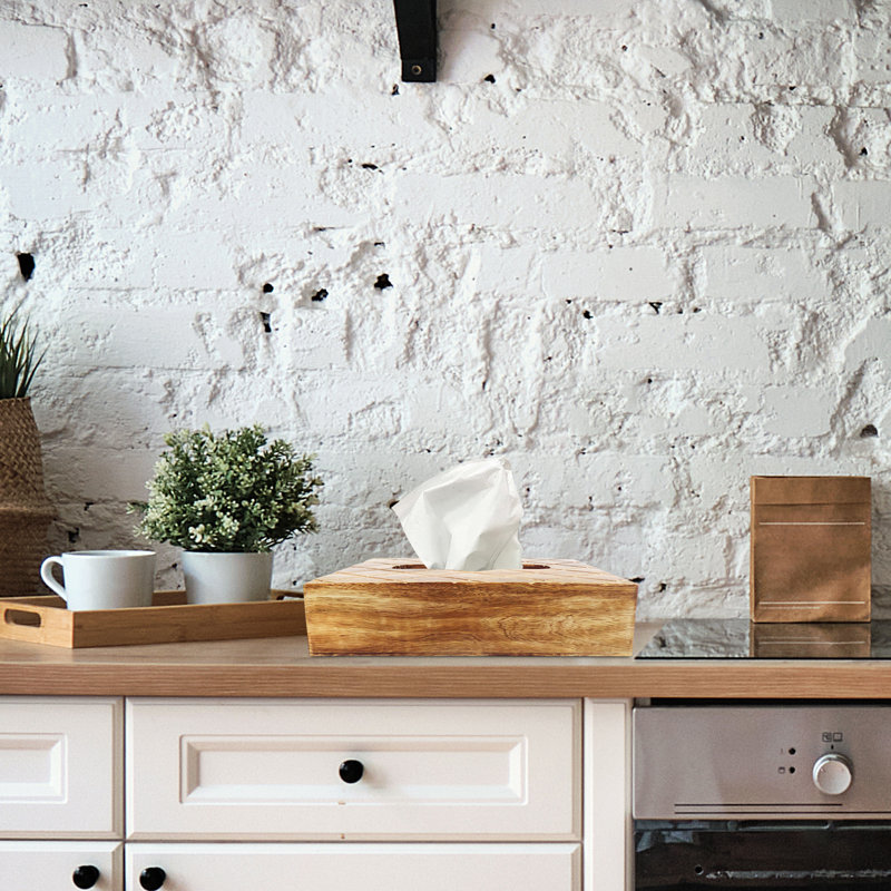 Wood Standing Napkin Holder