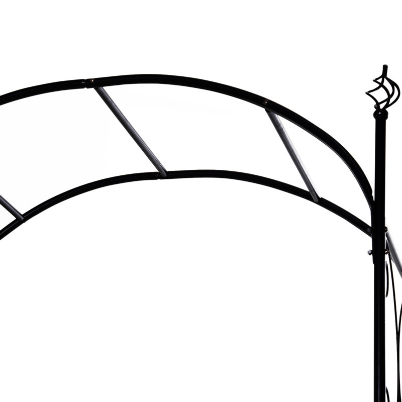 Tonnelle de jardin avec barrière Outsunny
