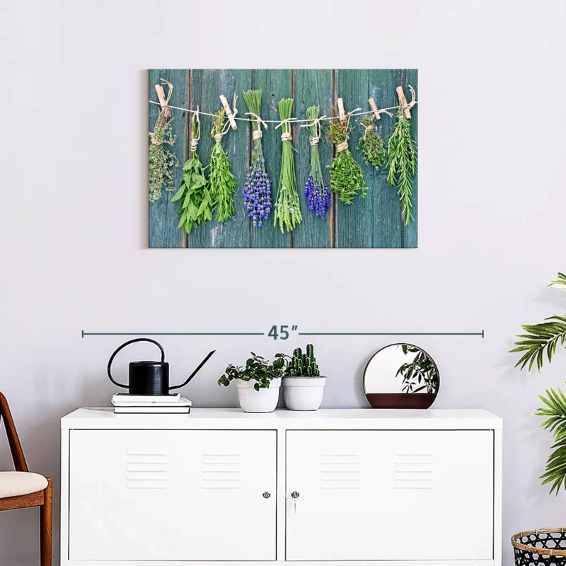 Yarlin Drying Herbs, 20" H x 30" W