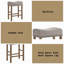 Tabouret de comptoir rembourré 26 po Aadhith-198263463