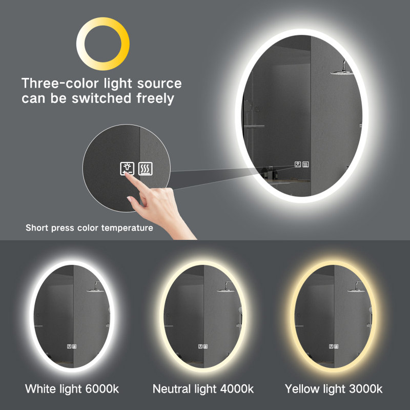 Miroir lumineux de maquillage / rasage