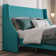 Toderick Upholstered Platform Bed with Deluxe Wingback and Linen Blend
