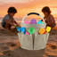 Foldable Cleaning Caddy, Portable Beach Basket, Multifunctional Storage Basket