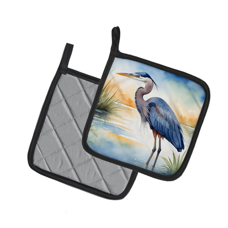 Paire de poignées bleues Heron